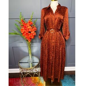 INC International Concepts Snakeskin Satin Feel Dress